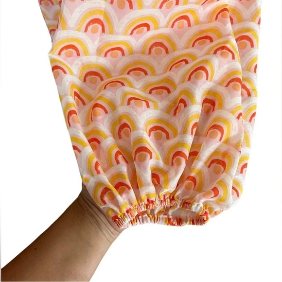 NWOT J. Marie Rainbows Balloon Sleeve Tiered Mini Dress Size XS - Picture 10 of 12